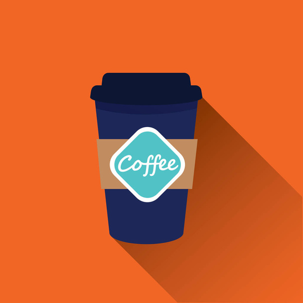 Paper cup coffee - Vector, Image