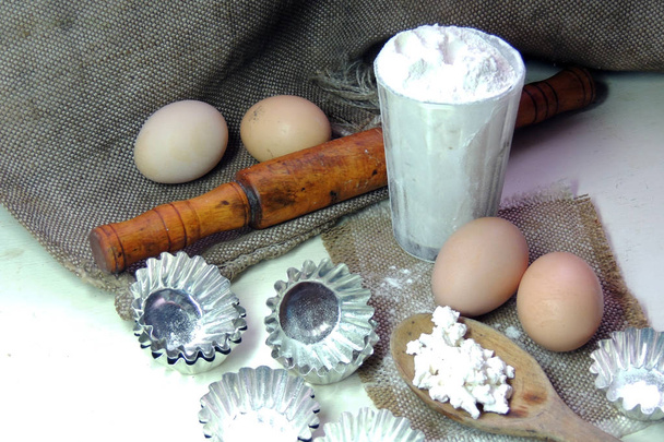 Ingredients for cupcakes - Photo, Image