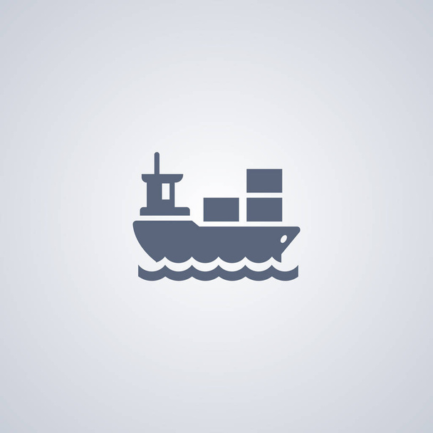 Ícone do navio, ícone de transporte
 - Vetor, Imagem