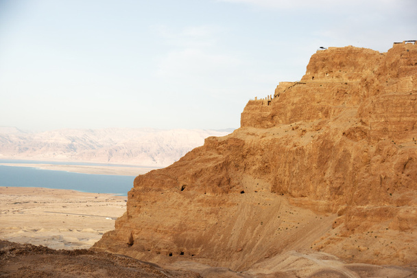 Massada фортеця в ізраїльських юдейські пустелі - Фото, зображення