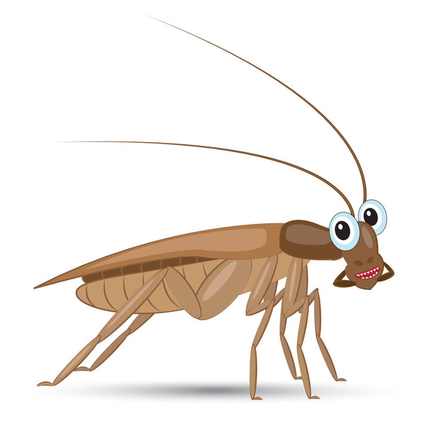 面白い漫画ゴキブリ - ベクター画像