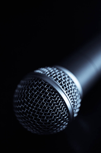 Microphone on table - Foto, Imagen