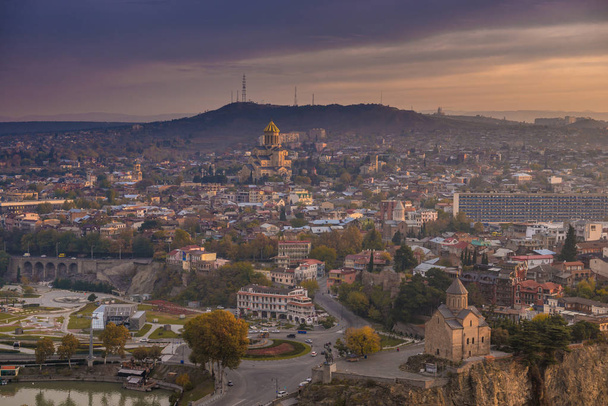 views of Tbilisi birds-eye view - Foto, Bild