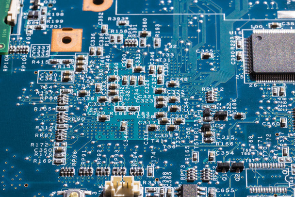 Detalhe dos circuitos eletrônicos
  - Foto, Imagem
