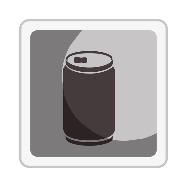 beverage can isolated icon - Vector, Image
