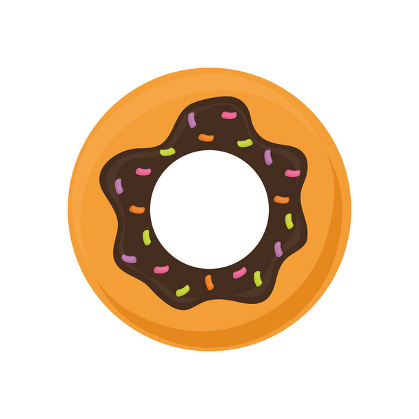 Вкусный пончиковый десерт
 - Вектор,изображение