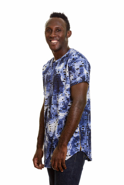 Young happy African man smiling - Фото, изображение