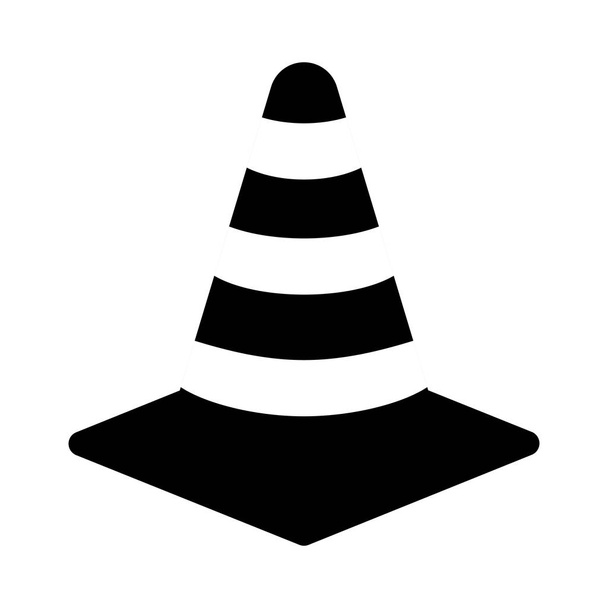Isolated construction cone - Vector, Image