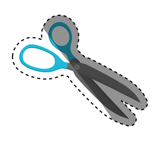 Izolované látky nůžky - Vektor, obrázek