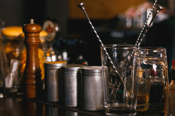 Bartender tools on bar - Valokuva, kuva