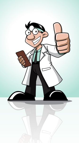 医者の漫画 - ベクター画像