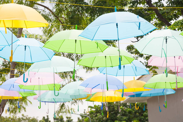 Regenschirm Vielfalt der Farben - Foto, Bild