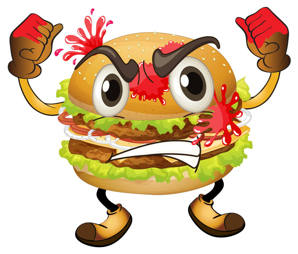hamburger - Vektor, obrázek