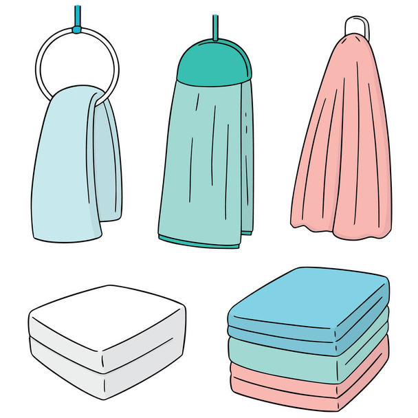 set vettoriale di asciugamano
 - Vettoriali, immagini