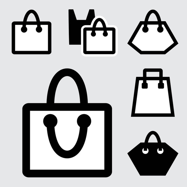 ショッピングバッグのアイコン - ベクター画像