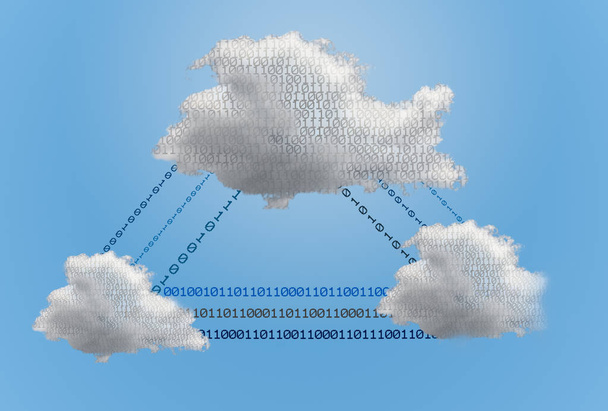 Иллюстрация нескольких вычислительных облаков
 - Фото, изображение