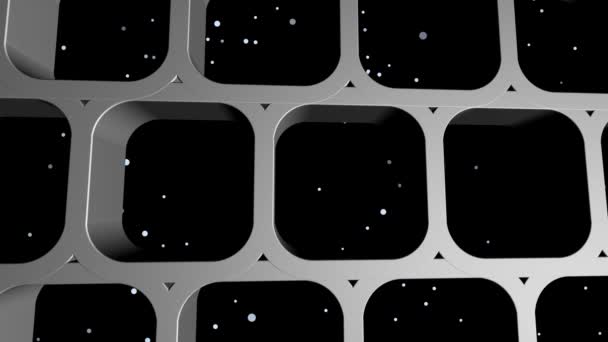 Composición abstracta animada con una rejilla
 - Metraje, vídeo