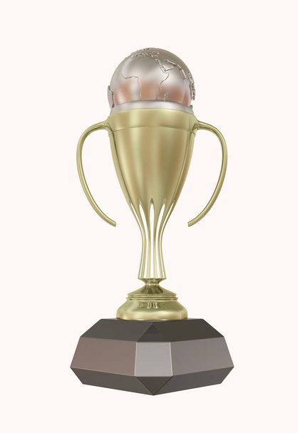 Trophy cup 3D rendering - Photo, Image