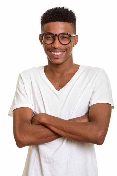 Young happy African man  - Фото, изображение