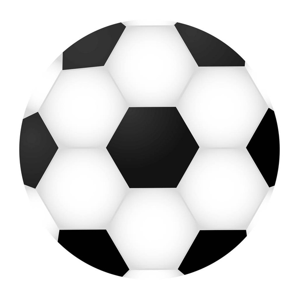 πολύχρωμο σιλουέτα με μπάλα ποδοσφαίρου - Διάνυσμα, εικόνα