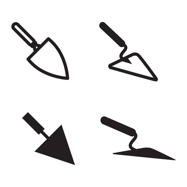Vector Trowel Icon Set Isolated - Vector, Image