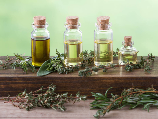 Essential aroma oils for aromatherapy - Fotografie, Obrázek