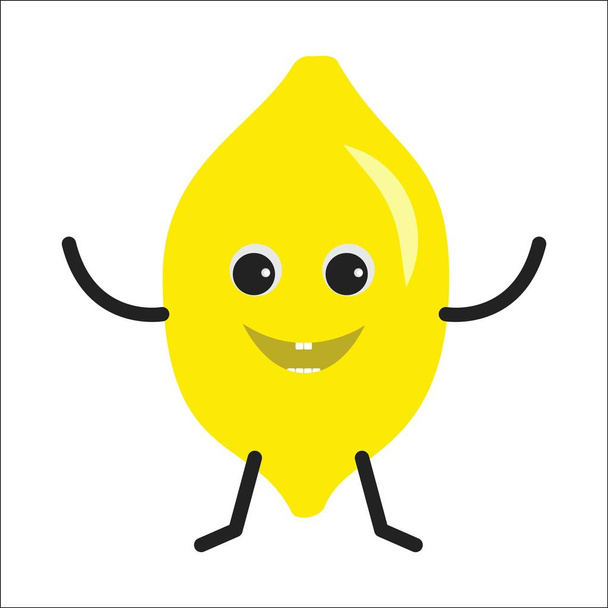 Lemon character icon - Vettoriali, immagini