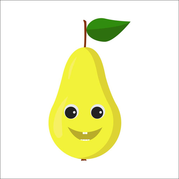 Pear character icon - Vettoriali, immagini