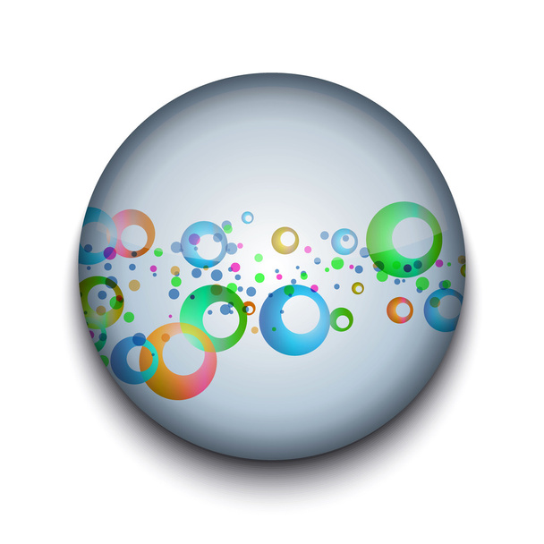 Icona dell'app cerchio astratto vettoriale su sfondo bianco. Eps10
 - Vettoriali, immagini
