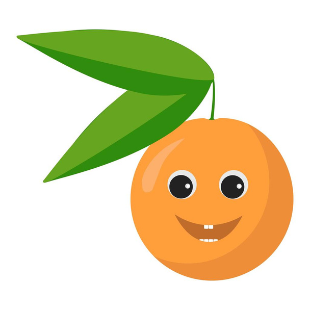 Orange character icon - Vettoriali, immagini