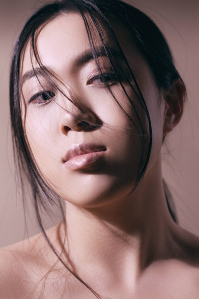 Portrait of asian girl with make-up in studio - Zdjęcie, obraz
