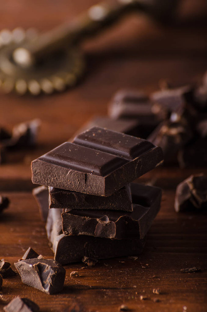 Producto de chocolate negro
 - Foto, Imagen