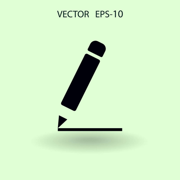 Flat  icon of notes. vector illustration - Vektör, Görsel