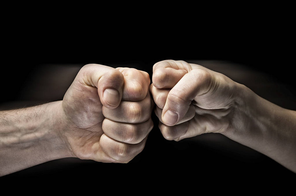 clash of two fists - Valokuva, kuva