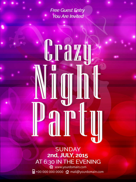 Creative Party Flyers - Vector, Image