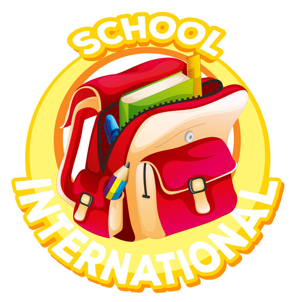 Návrh loga školy pro mezinárodní školy - Vektor, obrázek