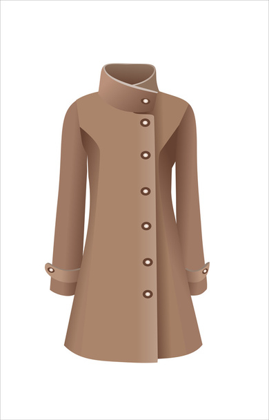 Women coat - Vector, imagen