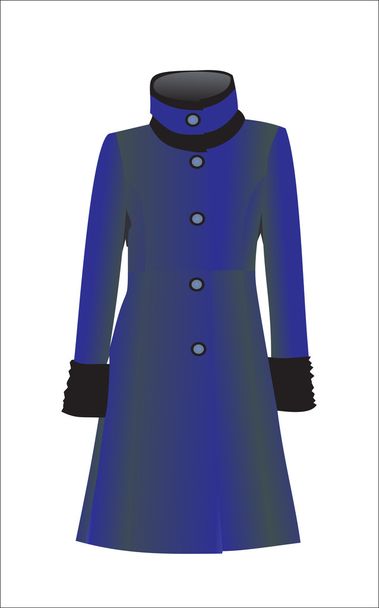 Women coat - Διάνυσμα, εικόνα
