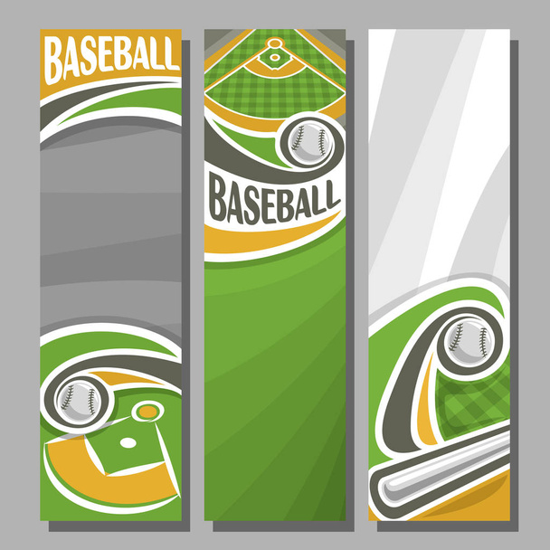 Vektori Vertical Bannerit Baseball
 - Vektori, kuva