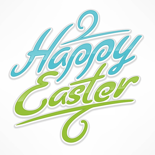 Happy Easter lettering - Vektör, Görsel