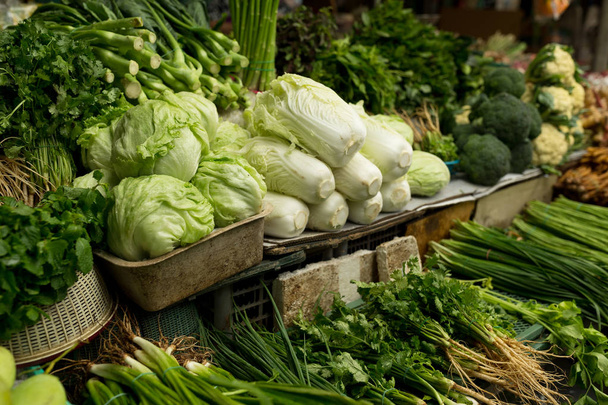 Various vegetables on farmers market - Photo, Image