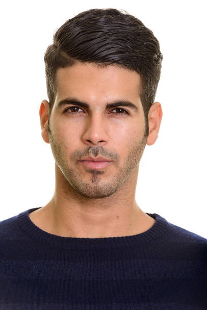 Face of young handsome Persian man - Photo, Image