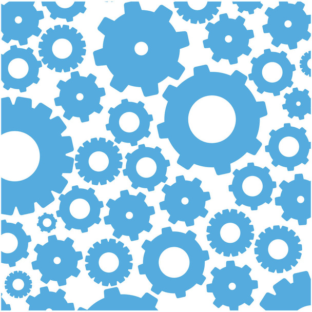color pattern with gears and pinions - Vector, Image