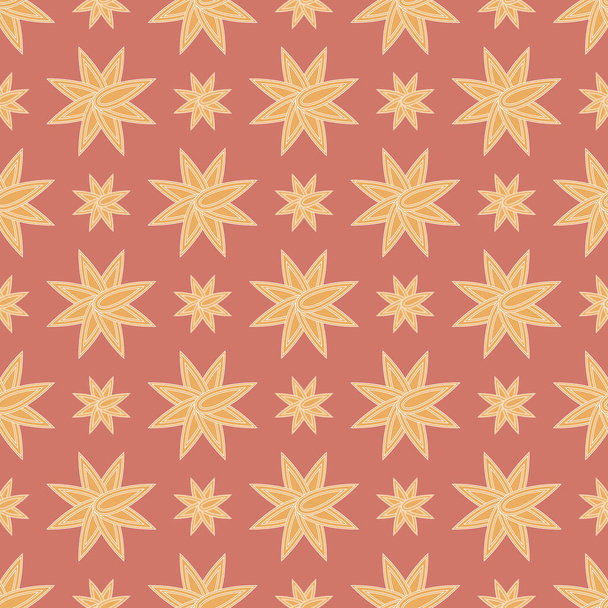 EPS10 file. Seamless floral geometric pattern. Vintage backgroun - Vektor, obrázek