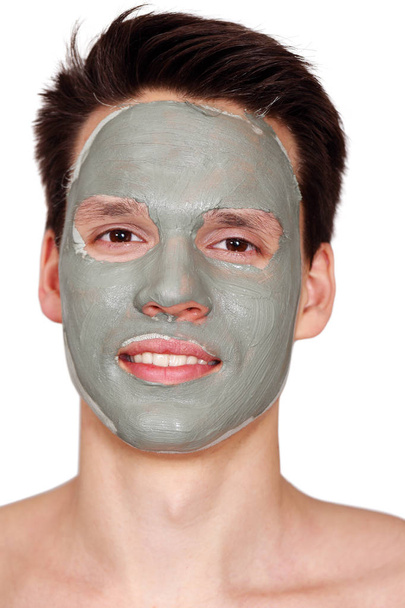 Mask on face - Foto, afbeelding