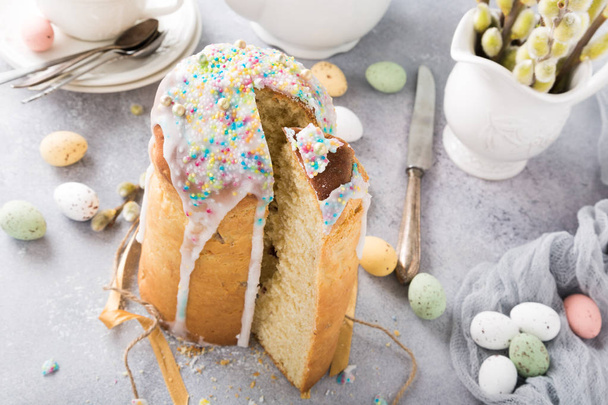 Easter orthodox sweet bread - Фото, изображение