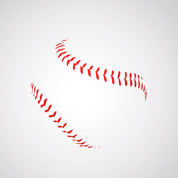 bola de béisbol silueta 01
 - Vector, imagen