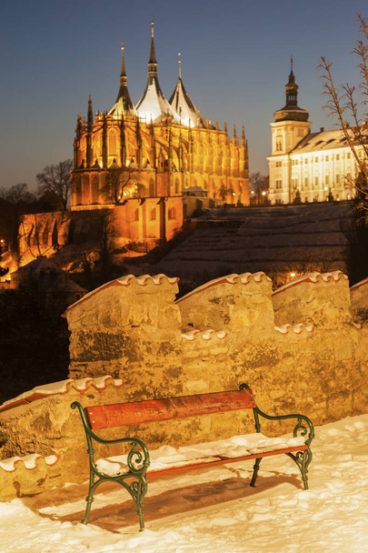 Former Jesuit College and St. Barbara's Church in Kutna Hora - Photo, Image