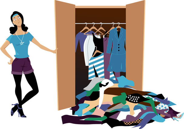 Wardrobe needs cleaning - Vector, Image