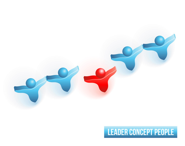 a Leader koncepció - Vektor, kép